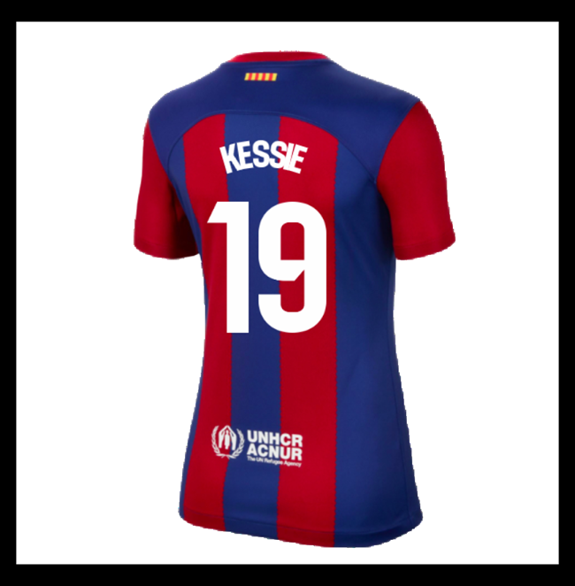 Lacné Futbalove Dresy FC Barcelona Dámské KESSIE #19 Domáci 2023-2024