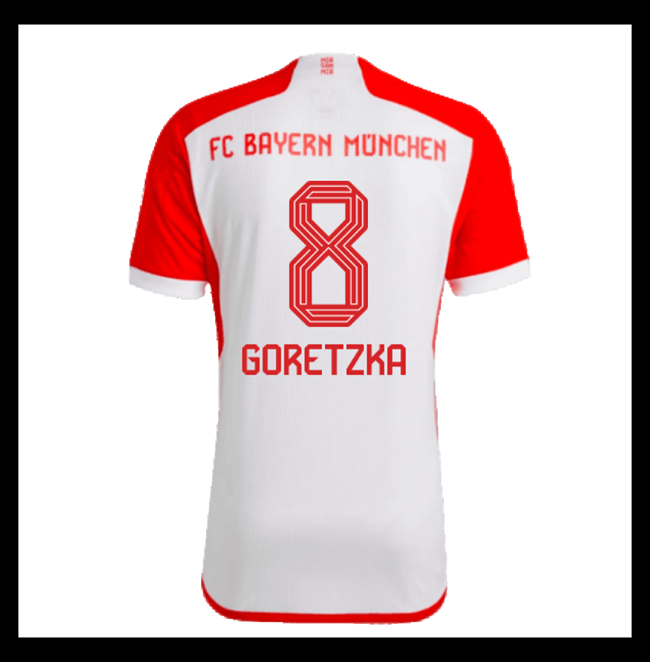 Lacné Futbalove Dresy Bayern Munich GORETZKA #8 Domáci 2023-2024