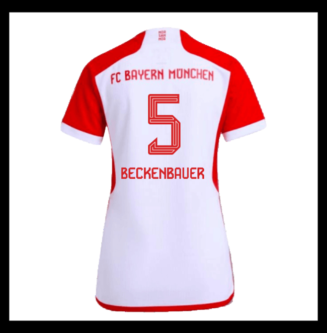 Lacné Futbalove Dresy Bayern Munich Dámské BECKENBAUER #5 Domáci 2023-2024