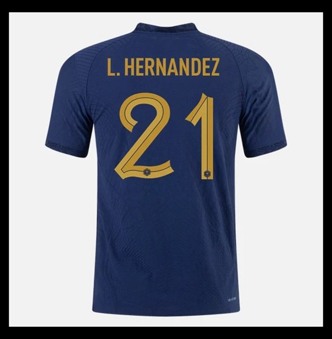 Lacné Futbalove Dresy Francúzsko L HERNANDEZ #21 Domáci Majstrovstvá sveta 2022