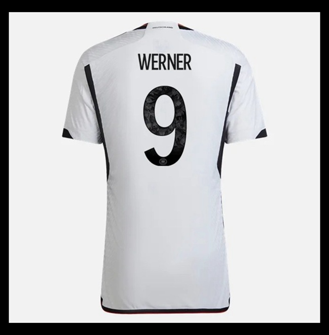Lacné Futbalove Dresy Nemecko WERNER #9 Domáci Majstrovstvá sveta 2022