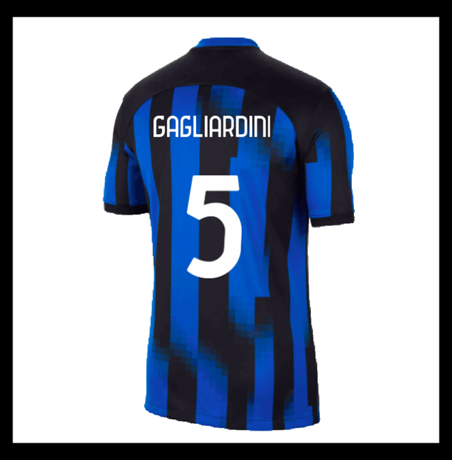 Lacné Futbalove Dresy Inter Milan GAGLIARDINI #5 Domáci 2023-2024