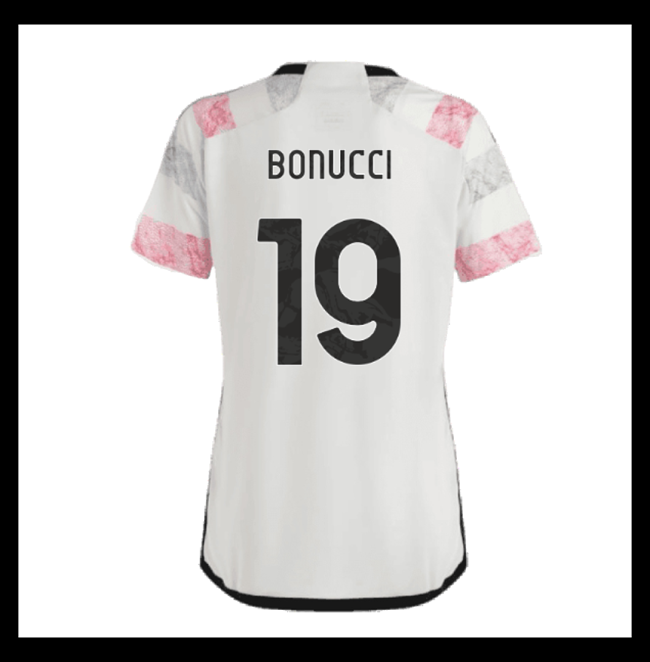 Lacné Futbalove Dresy Juventus Dámské BONUCCI #19 Preč 2023-2024