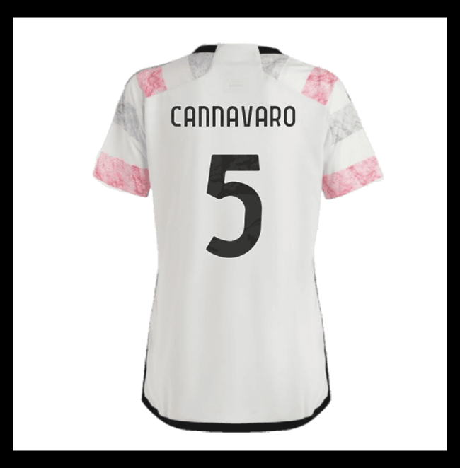 Lacné Futbalove Dresy Juventus Dámské CANNAVARO #5 Preč 2023-2024