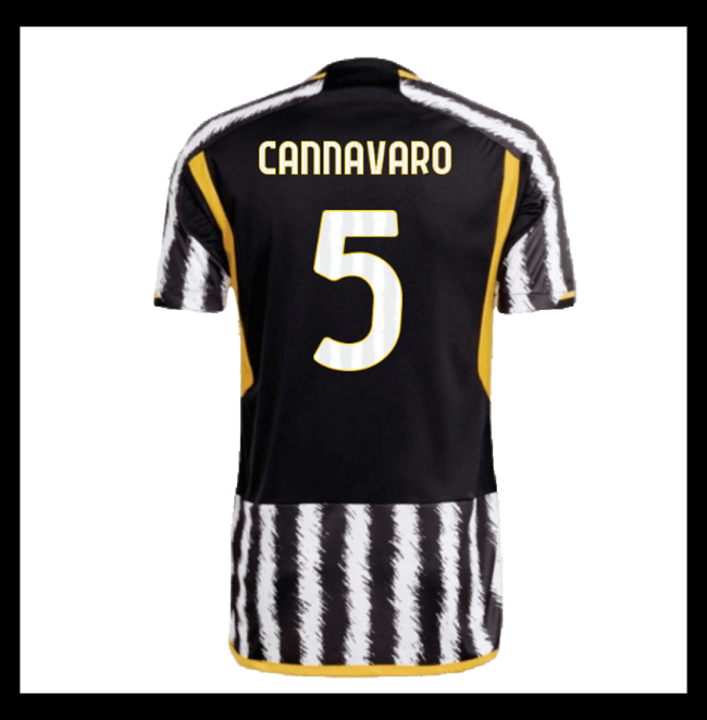 Lacné Futbalove Dresy Juventus CANNAVARO #5 Domáci 2023-2024