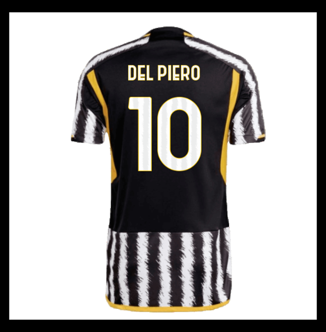 Lacné Futbalove Dresy Juventus DEL PIERO #10 Domáci 2023-2024