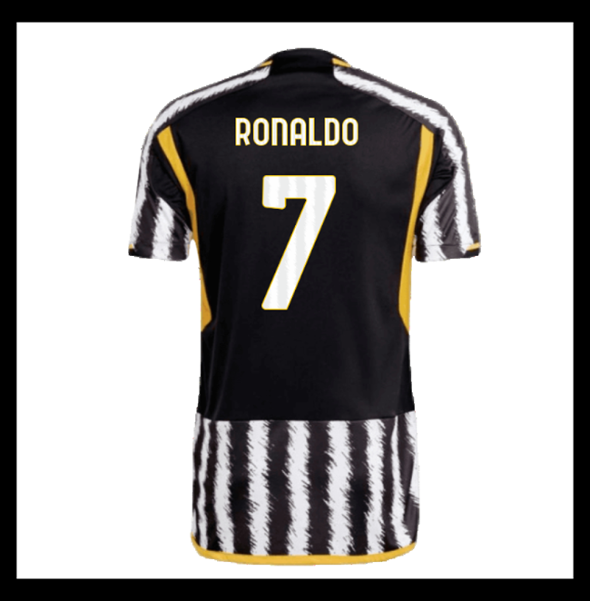 Lacné Futbalove Dresy Juventus RONALDO #7 Domáci 2023-2024