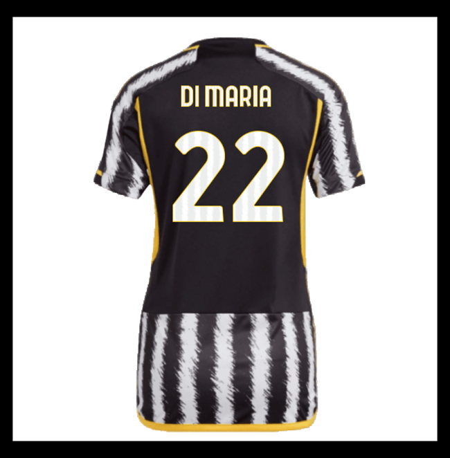 Lacné Futbalove Dresy Juventus Dámské DI MARIA #22 Domáci 2023-2024