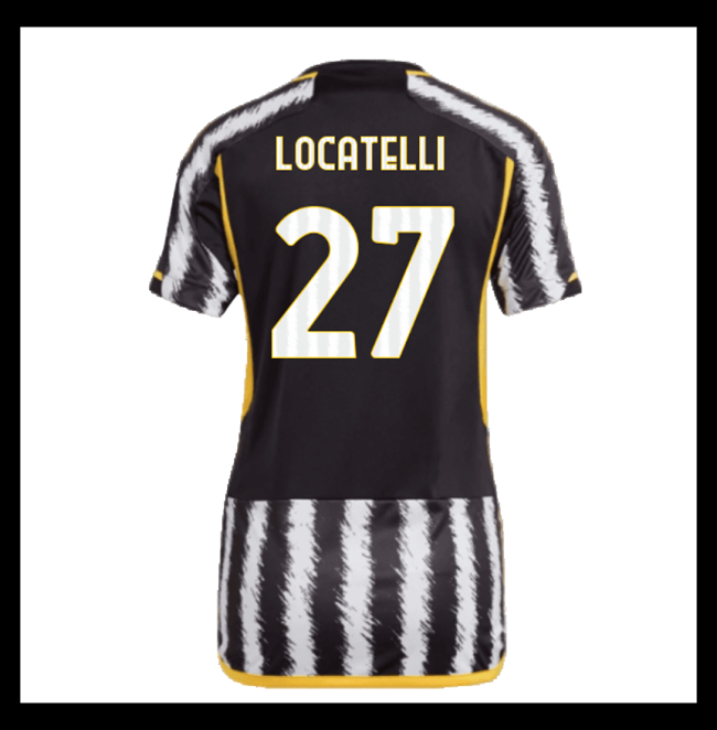 Lacné Futbalove Dresy Juventus Dámské LOCATELLI #27 Domáci 2023-2024
