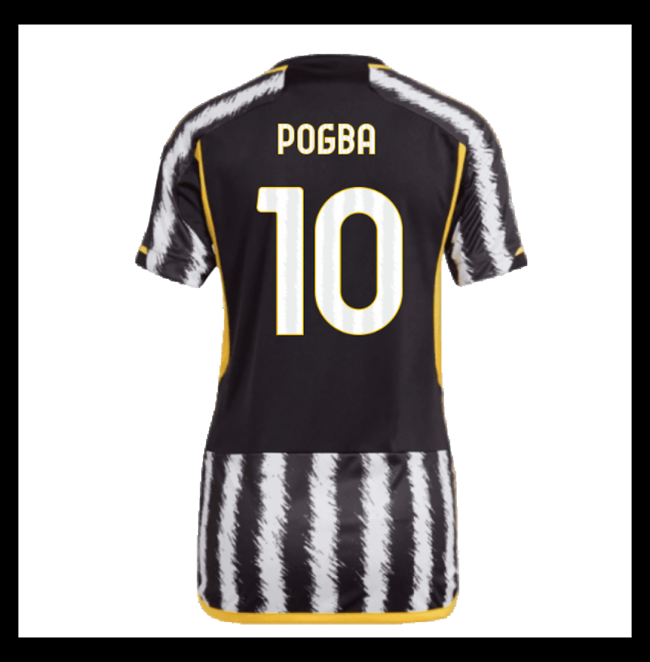 Lacné Futbalove Dresy Juventus Dámské POGBA #10 Domáci 2023-2024