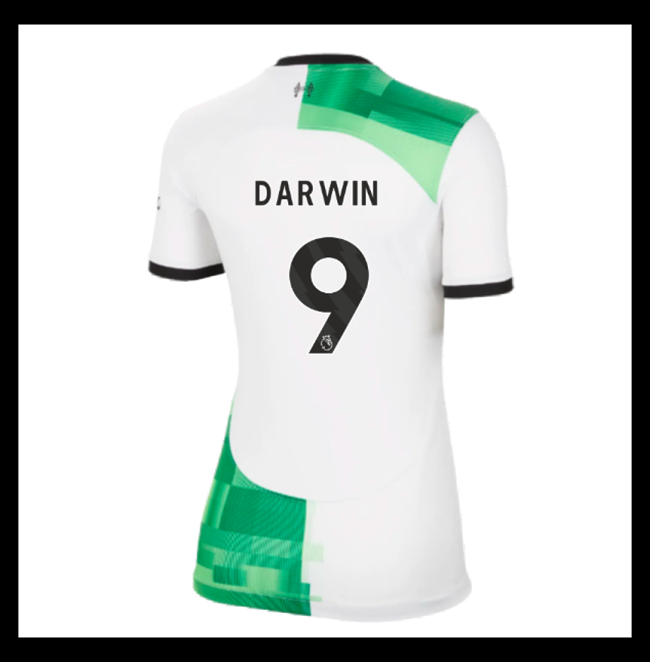 Lacné Futbalove Dresy Liverpool Dámské DARWIN #9 Preč 2023-2024