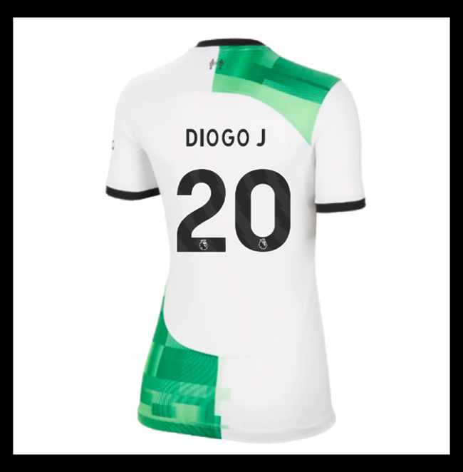 Lacné Futbalove Dresy Liverpool Dámské DIOGO J #20 Preč 2023-2024
