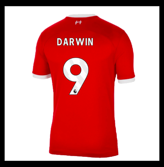 Lacné Futbalove Dresy Liverpool DARWIN #9 Domáci 2023-2024