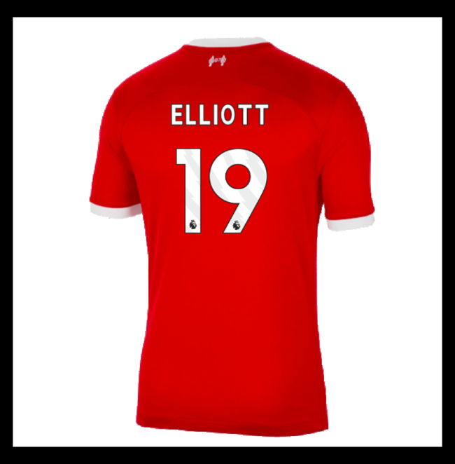 Lacné Futbalove Dresy Liverpool ELLIOTT #19 Domáci 2023-2024