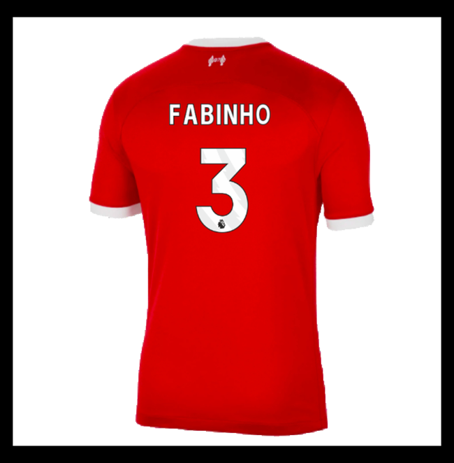Lacné Futbalove Dresy Liverpool FABINHO #3 Domáci 2023-2024
