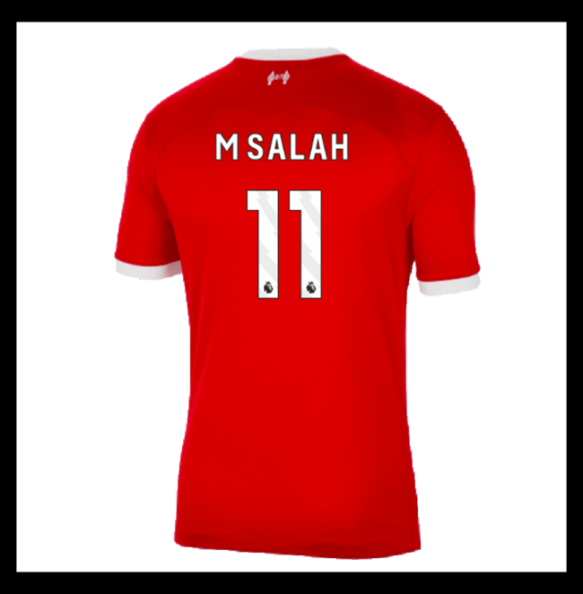 Lacné Futbalove Dresy Liverpool M SALAH #11 Domáci 2023-2024