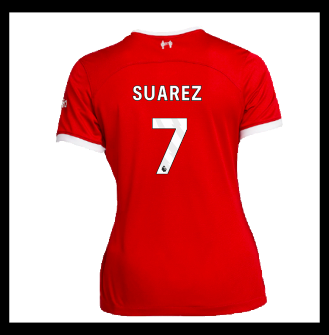 Lacné Futbalove Dresy Liverpool Dámské SUAREZ #7 Domáci 2023-2024