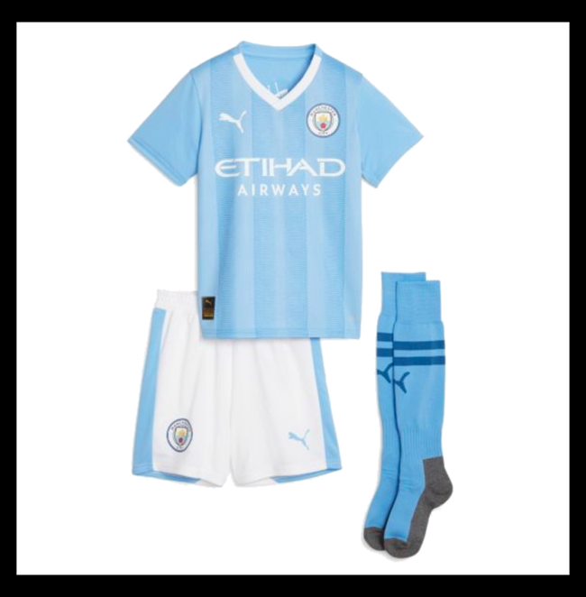 Lacné Futbalove Dresy Manchester City Detské Domáci 2023-2024