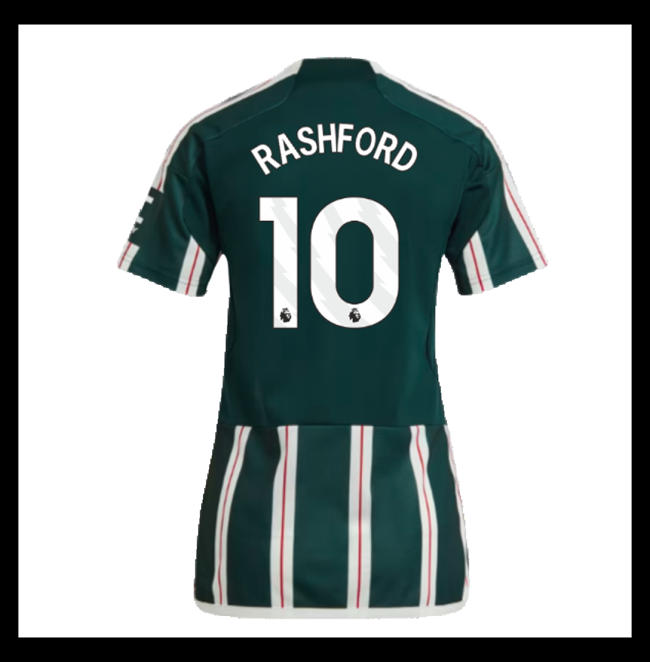 Lacné Futbalove Dresy Manchester United Dámské RASHFORD #10 Preč 2023-2024
