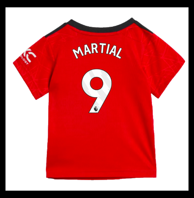 Lacné Futbalove Dresy Manchester United Detské MARTIAL #9 Domáci 2023-2024