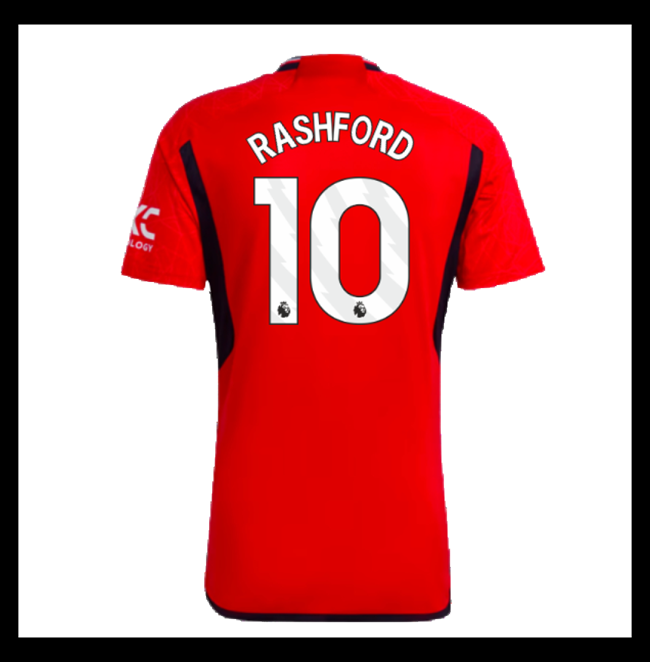 Lacné Futbalove Dresy Manchester United RASHFORD #10 Domáci 2023-2024