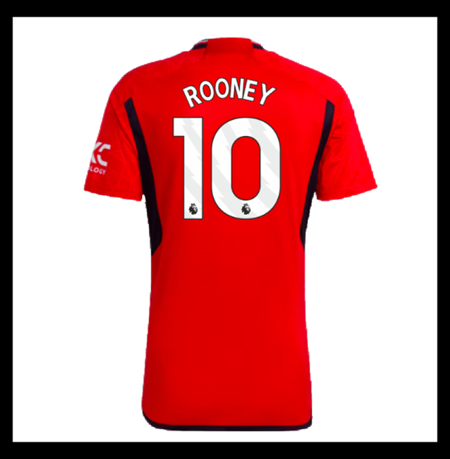 Lacné Futbalove Dresy Manchester United ROONEY #10 Domáci 2023-2024