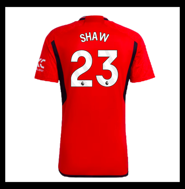 Lacné Futbalove Dresy Manchester United SHAW #23 Domáci 2023-2024