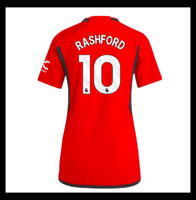 Lacné Futbalove Dresy Manchester United Dámské RASHFORD #10 Domáci 2023-2024