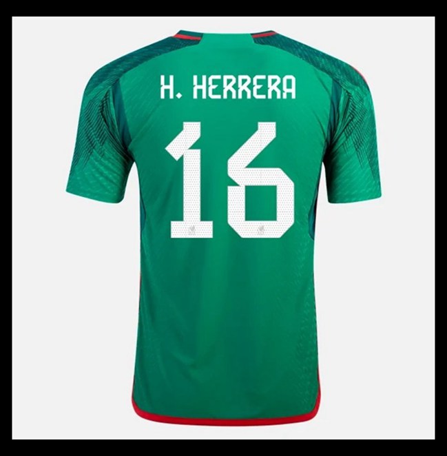 Lacné Futbalove Dresy Mexiko H HERRERA #16 Domáci Majstrovstvá sveta 2022