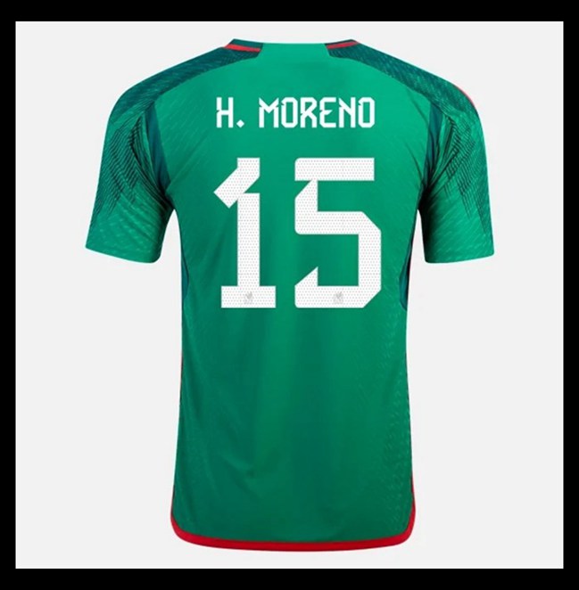 Lacné Futbalove Dresy Mexiko H ORENO #15 Domáci Majstrovstvá sveta 2022