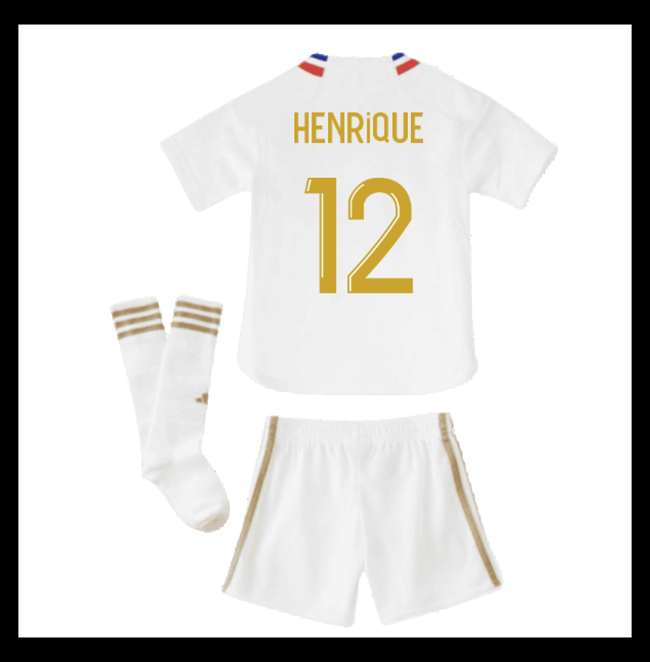 Lacné Futbalove Dresy Olympique Lyonnais Detské HENRIQUE #12 Domáci 2023-2024