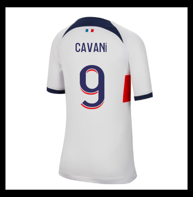 Lacné Futbalove Dresy Paris Saint Germain PSG CAVANI #9 Preč 2023-2024