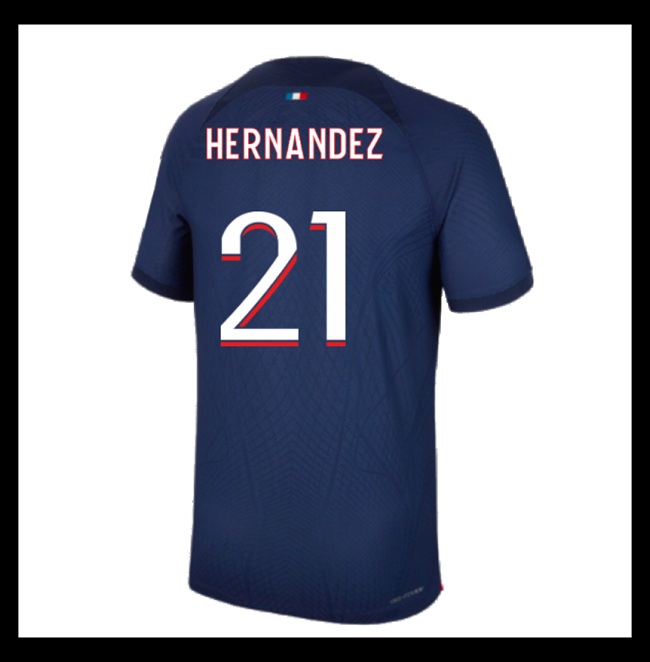 Lacné Futbalove Dresy Paris Saint Germain PSG HERNANDEZ #21 Domáci 2023-2024