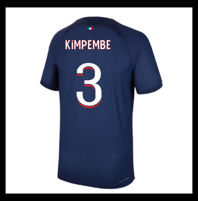 Lacné Futbalove Dresy Paris Saint Germain PSG KIMPEMBE #3 Domáci 2023-2024