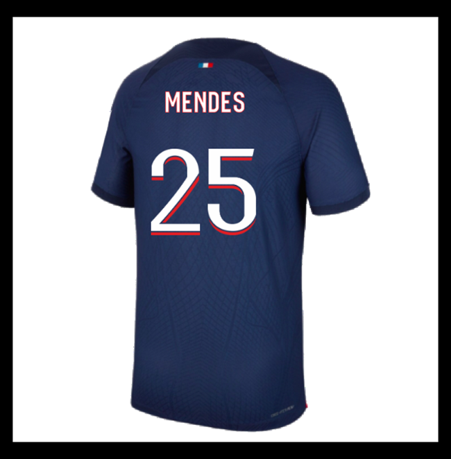 Lacné Futbalove Dresy Paris Saint Germain PSG MENDES #25 Domáci 2023-2024