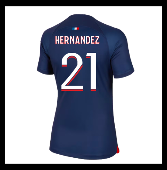 Lacné Futbalove Dresy Paris Saint Germain PSG Dámské HERNANDEZ #21 Domáci 2023-2024