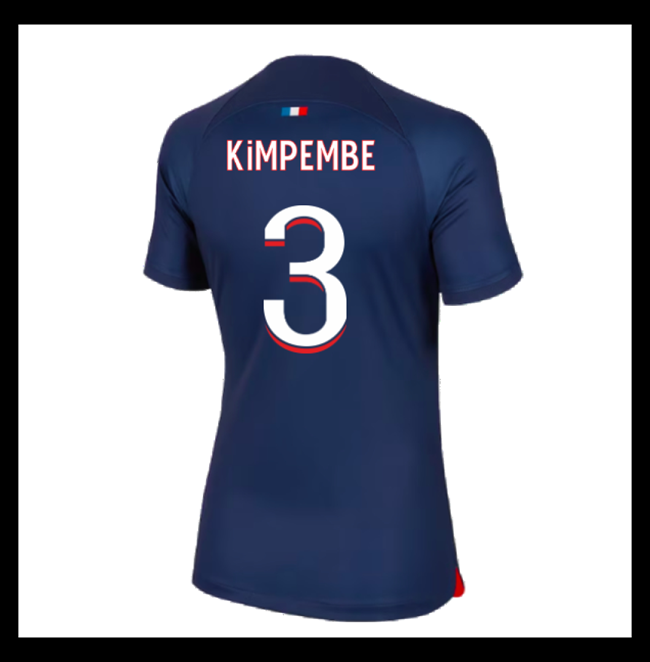 Lacné Futbalove Dresy Paris Saint Germain PSG Dámské KIMPEMBE #3 Domáci 2023-2024