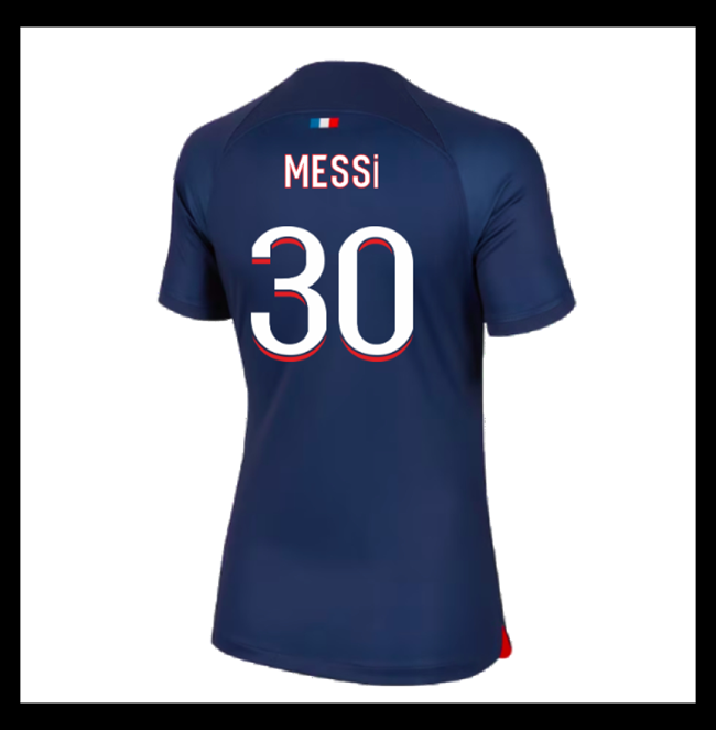 Lacné Futbalove Dresy Paris Saint Germain PSG Dámské MESSI #30 Domáci 2023-2024