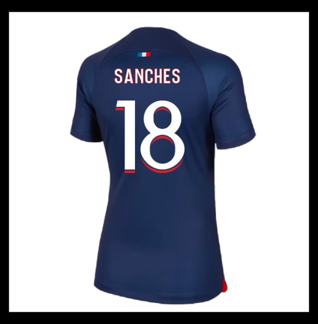 Lacné Futbalove Dresy Paris Saint Germain PSG Dámské SANCHES #18 Domáci 2023-2024