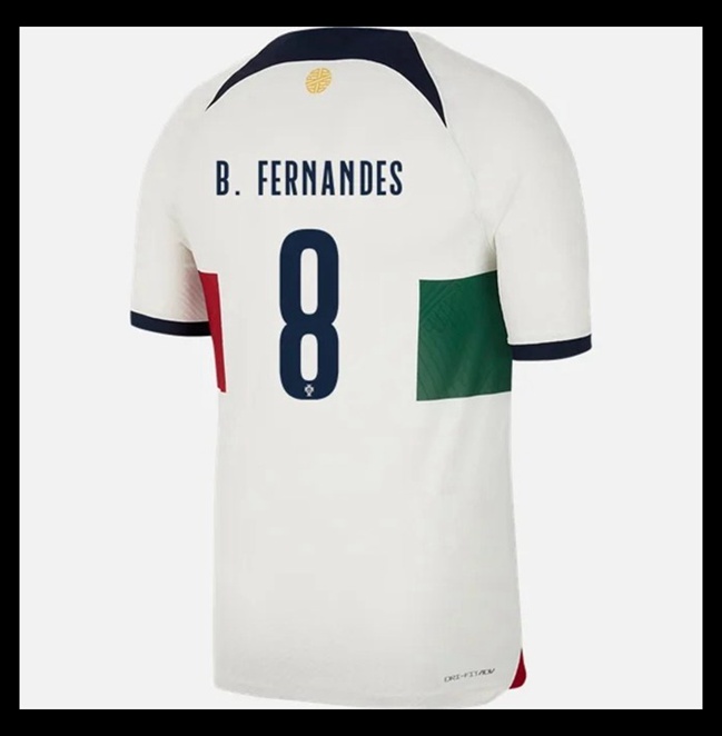 Lacné Futbalove Dresy Portugalsko B FERNANDES #8 Preč Majstrovstvá sveta 2022