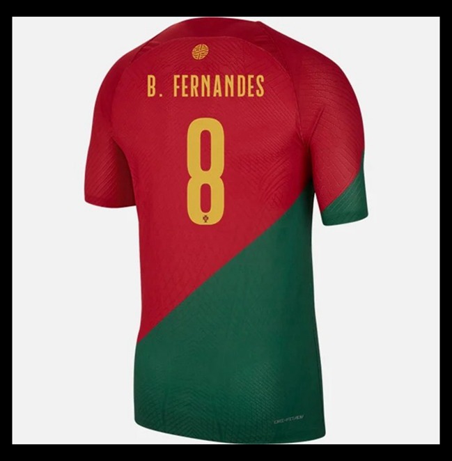 Lacné Futbalove Dresy Portugalsko B FERNANDES #8 Domáci Majstrovstvá sveta 2022