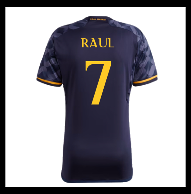Lacné Futbalove Dresy FC Real Madrid RAUL #7 Preč 2023-2024