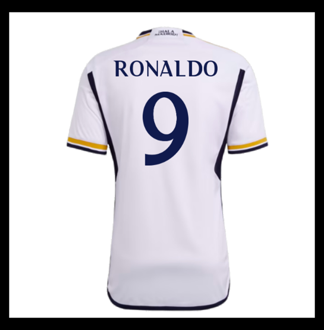 Lacné Futbalove Dresy FC Real Madrid RONALDO #9 Domáci 2023-2024