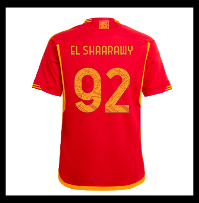 Lacné Futbalove Dresy AS Roma EL SHAARAWY #92 Domáci 2023-2024