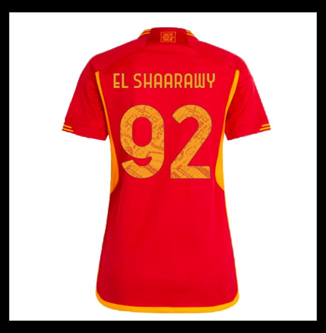 Lacné Futbalove Dresy AS Roma Dámské EL SHAARAWY #92 Domáci 2023-2024