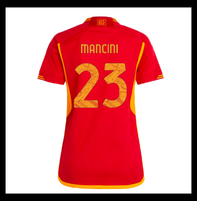 Lacné Futbalove Dresy AS Roma Dámské MANCINI #23 Domáci 2023-2024