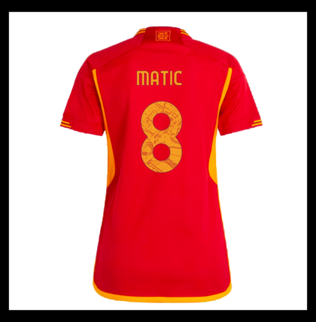 Lacné Futbalove Dresy AS Roma Dámské MATIC #8 Domáci 2023-2024