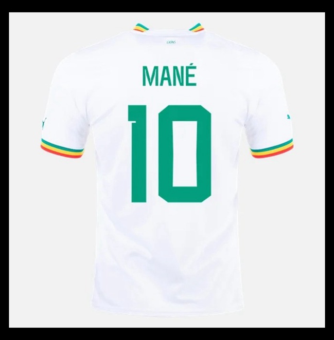 Lacné Futbalove Dresy Senegal MANE #10 Preč Majstrovstvá sveta 2022